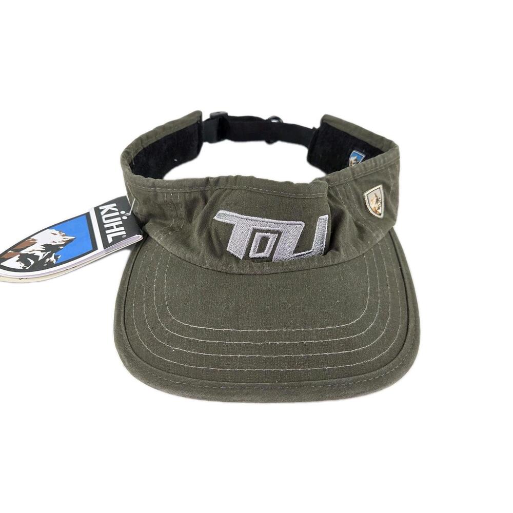 Kuhl Hat Visor Tour of Utah Cycling Adjustable Golf Cap Green Logo Sun Hats Cap
